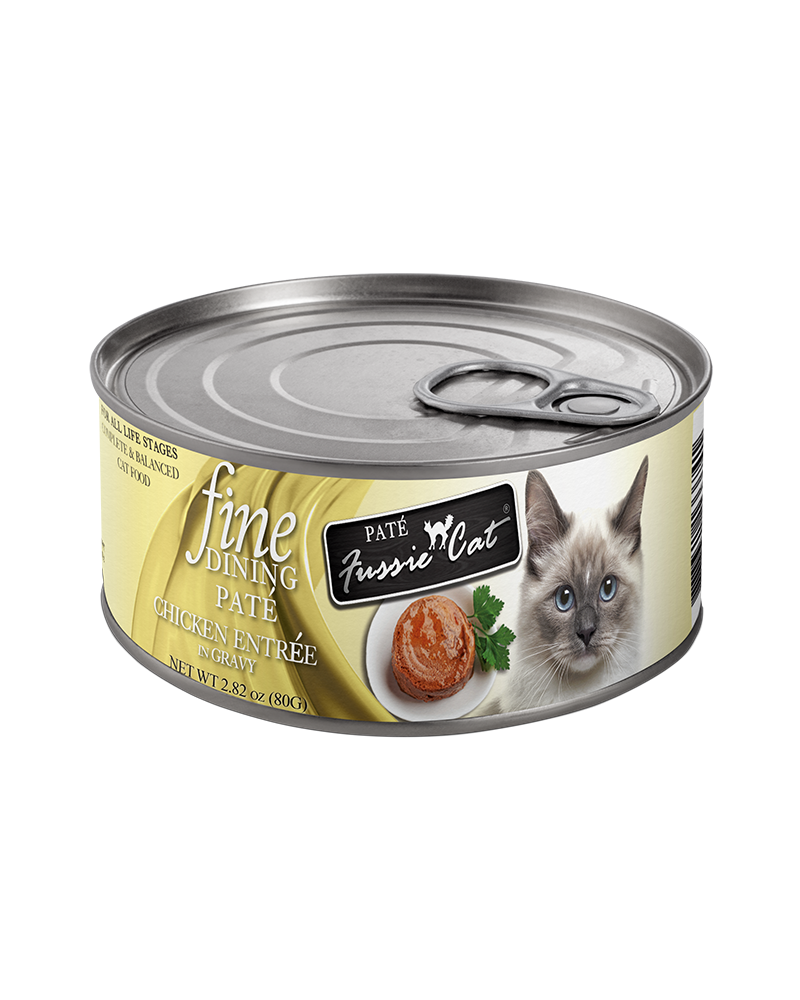 Fussie Cat Fine Dining Pate Chicken Wet Cat Food 2.8oz