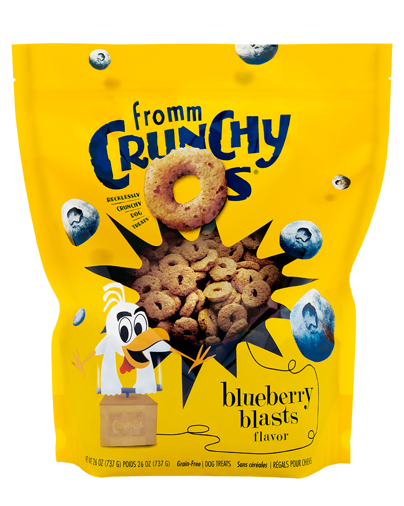 Fromm Crunchy O's Blueberry Blasts Dog Treats 26oz