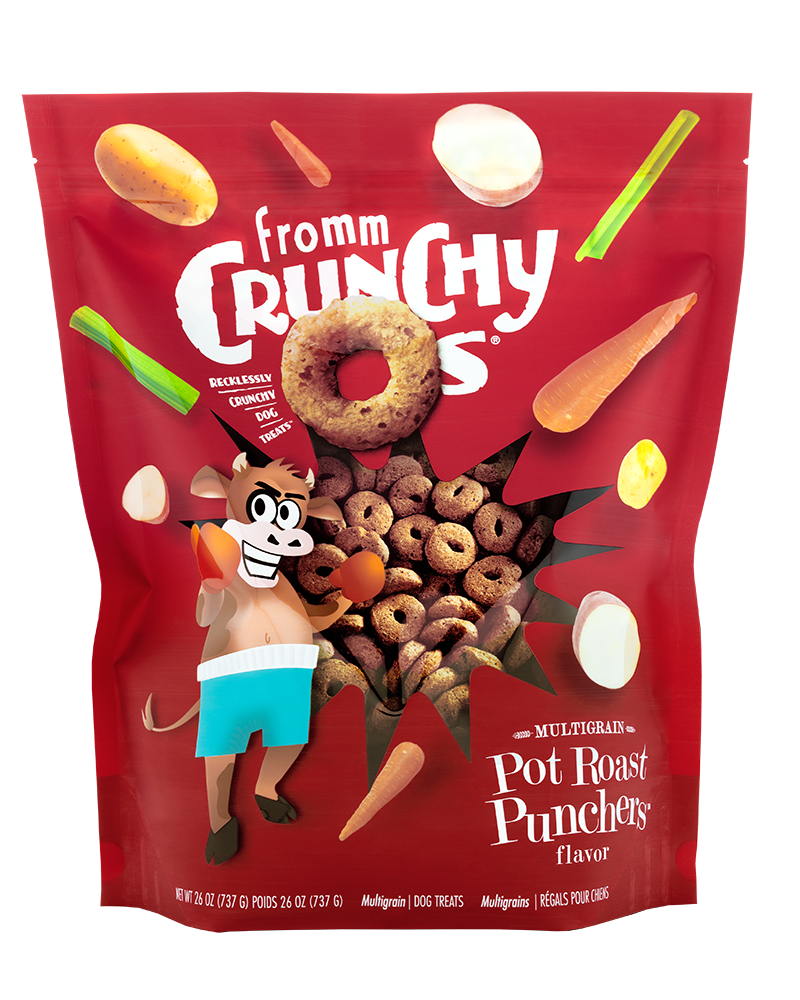 Fromm Crunchy O's Pot Roast Punchers Dog Treats 26oz