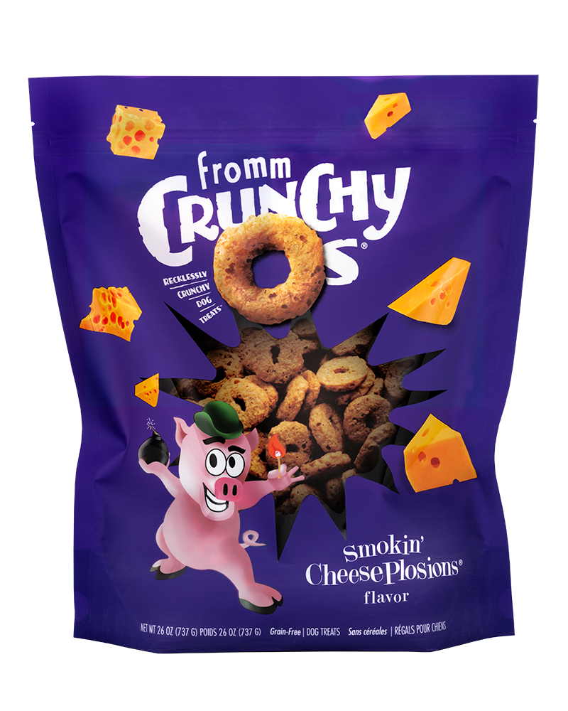 Fromm Crunchy O's Smokin Cheese Plosion Dog Treats 26oz