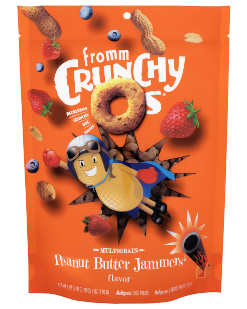 Fromm Crunchy O's Peanut Butter Jammers Dog Treats 6oz