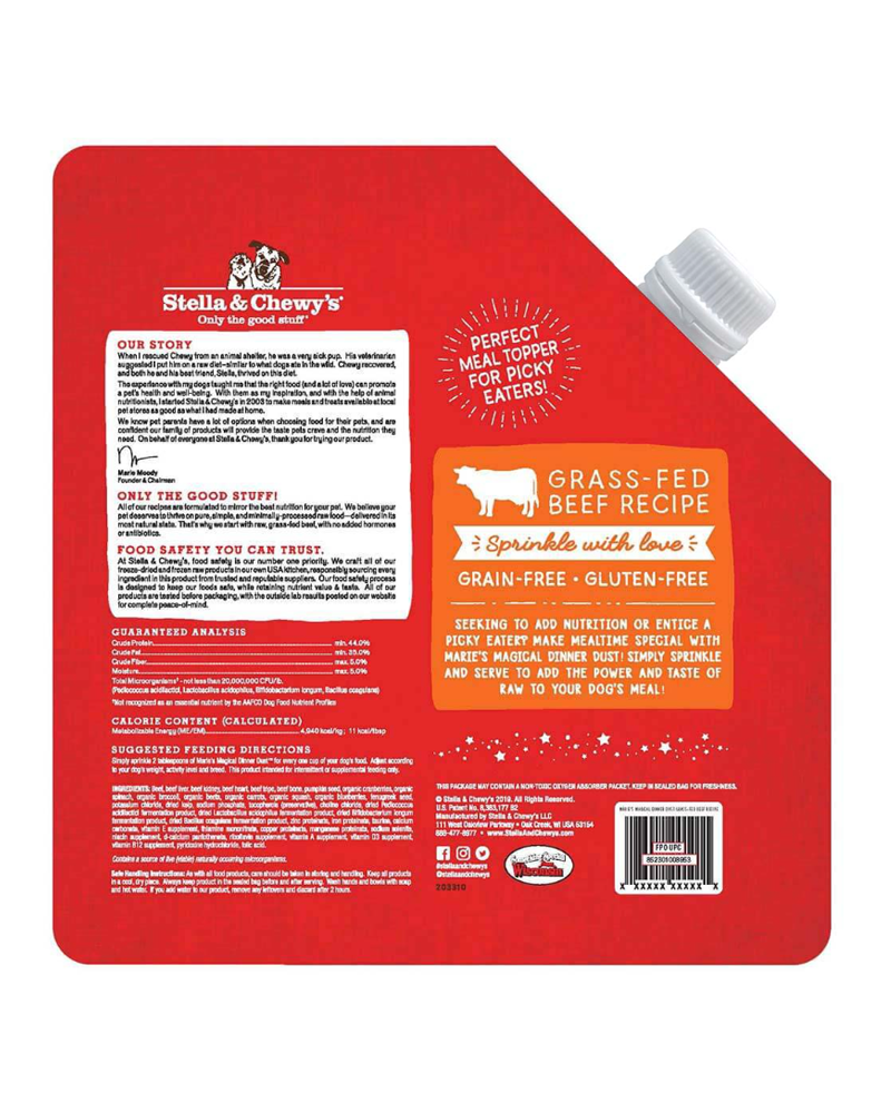 Stella & Chewy's Magical Dinner Dust Meal Topper - Grass Fed Beef 7oz