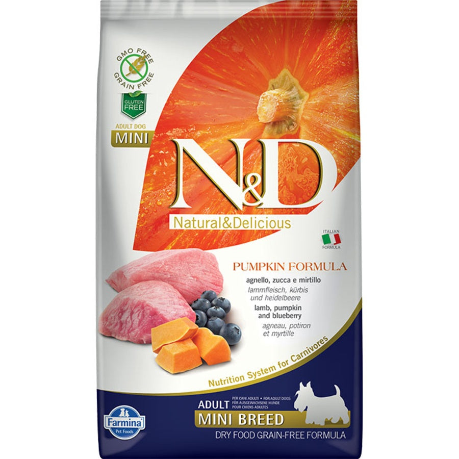 Farmina N&D Pumpkin Lamb & Blueberry Adult Mini Dry Dog Food