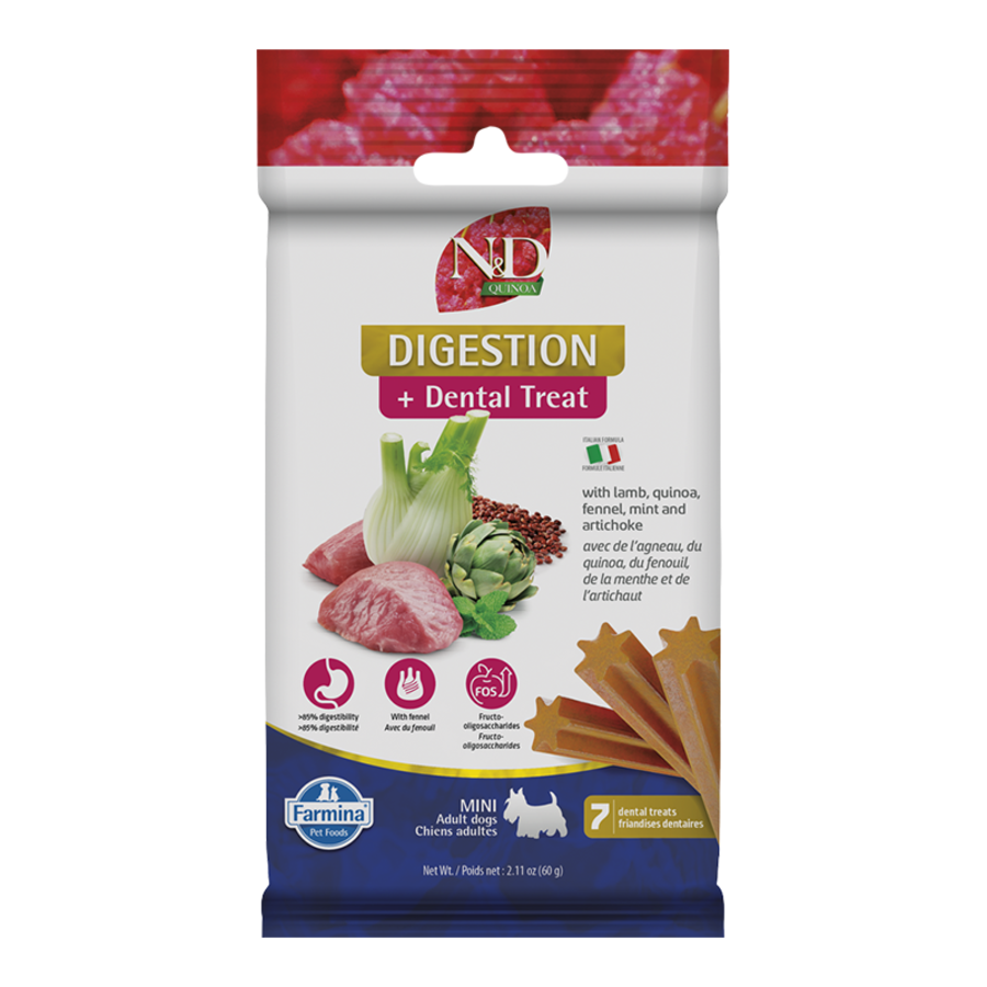 Farmina Mini Lamb Digestion + Dental Dog Treat - 7ct