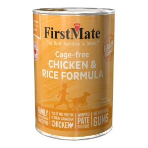 FirstMate Dog Can Cage Free Chicken & Rice 12.2oz