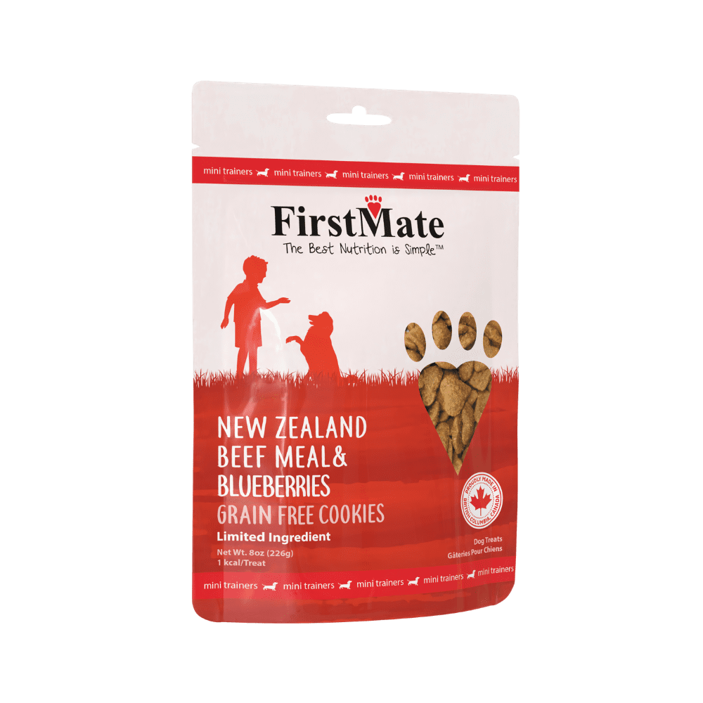 FirstMate New Zealand Beef & Blueberries Mini Trainer Treats 8oz