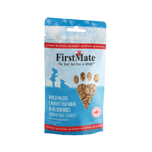FirstMate Wild Pacific Caught Fish & Blueberries Mini Treats 8oz