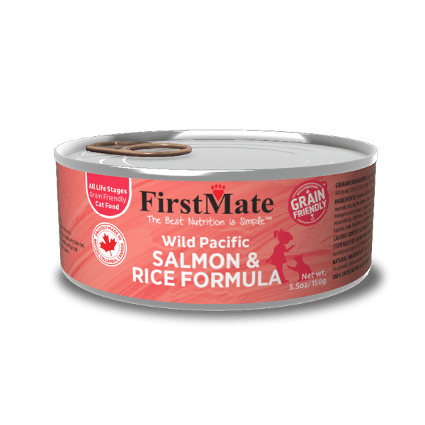 FirstMate Cat Can Wild Pacific Salmon & Rice 5.5oz