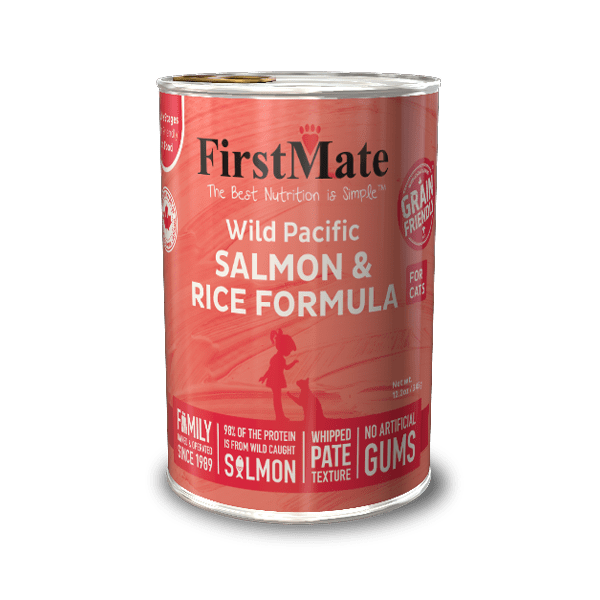FirstMate Cat Can Wild Pacific Salmon & Rice 12.2oz