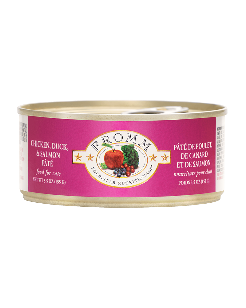 Fromm Chicken, Duck & Salmon Pate Wet Cat Food 5.5oz