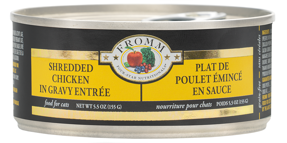 Fromm Shredded Chicken in Gravy Wet Cat Food 3oz