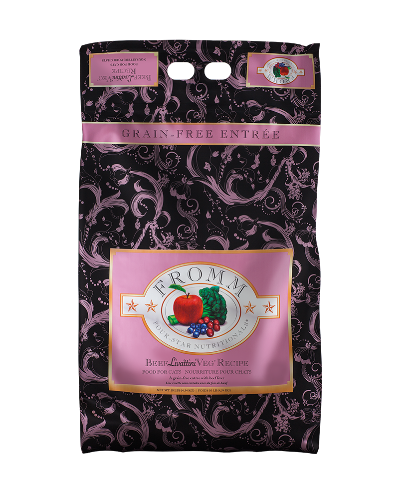 Fromm Grain-Free Beef Livattini Veg Dry Cat Food 10lb
