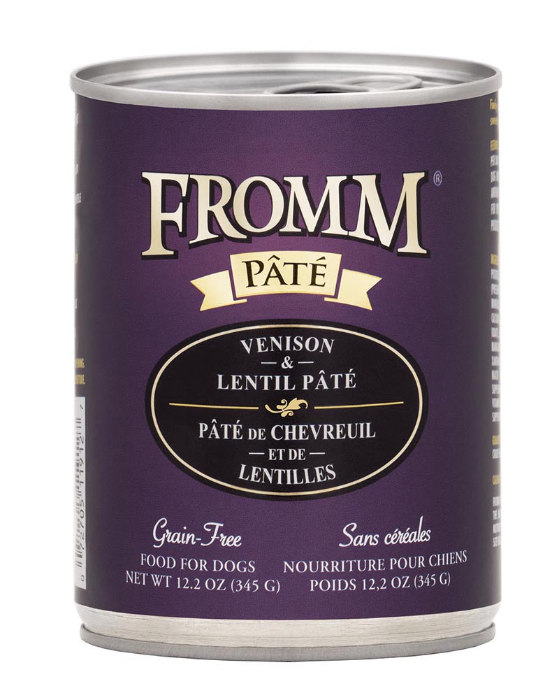 Fromm Gold Venison & Lentil Pate Wet Dog Food 12oz