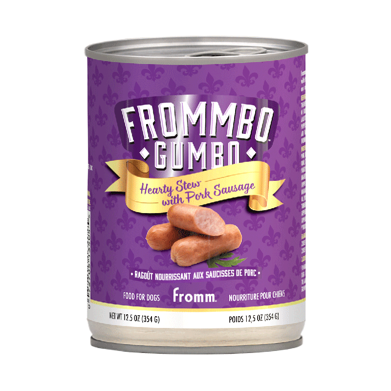Fromm Frommbo Gumbo Hearty Stew with Pork Sausage for Dogs 12.5oz