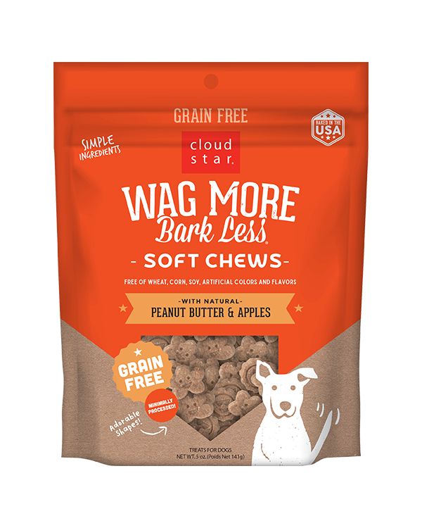 Wag More Bark Less Soft & Chewy Dog Treats: Peanut Butter 5oz