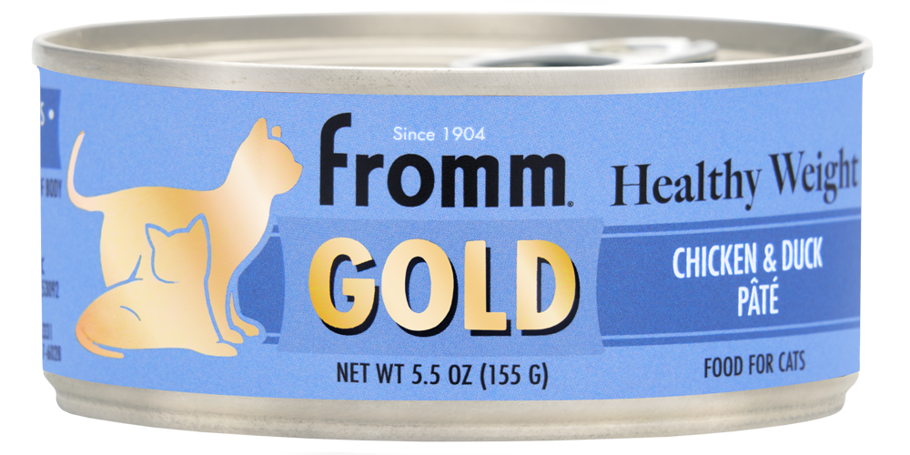 Fromm Gold Healthy Weight Adult Chicken & Duck Pate Wet Cat Food 5.5oz