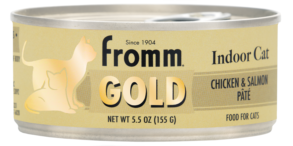 Fromm Gold Indoor Adult Chicken & Salmon Pate Wet Cat Food 5.5oz