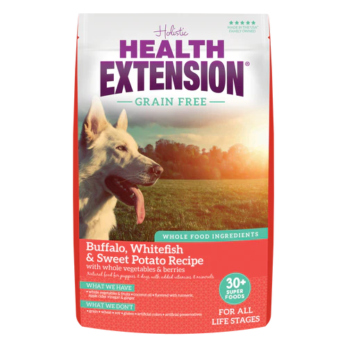 Health Extension Grain Free Buffalo & Whitefish Recipe Dry Dog Food