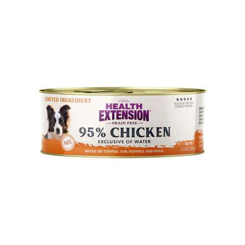 Health Extension Grain Free LID 95% Chicken Wet Dog Food 5.5oz