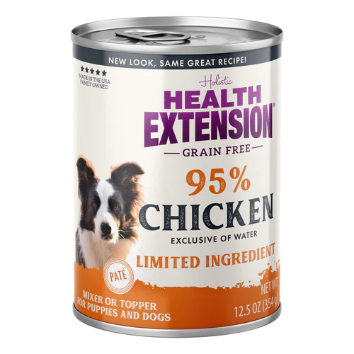 Health Extension Grain Free LID 95% Chicken Wet Dog Food 12.5oz