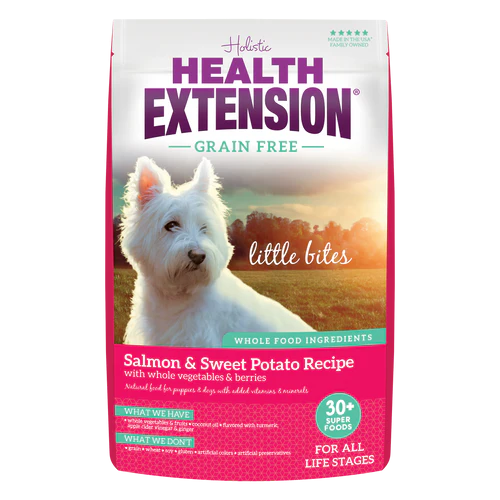 Health Extension Grain Free Little Bites Salmon & Sweet Potato Recipe Dry Dog Food