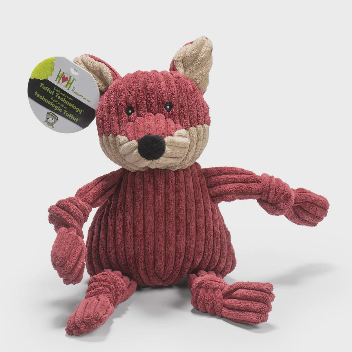 Huggle Hounds Knotted Fox Large 15" Dog Toy