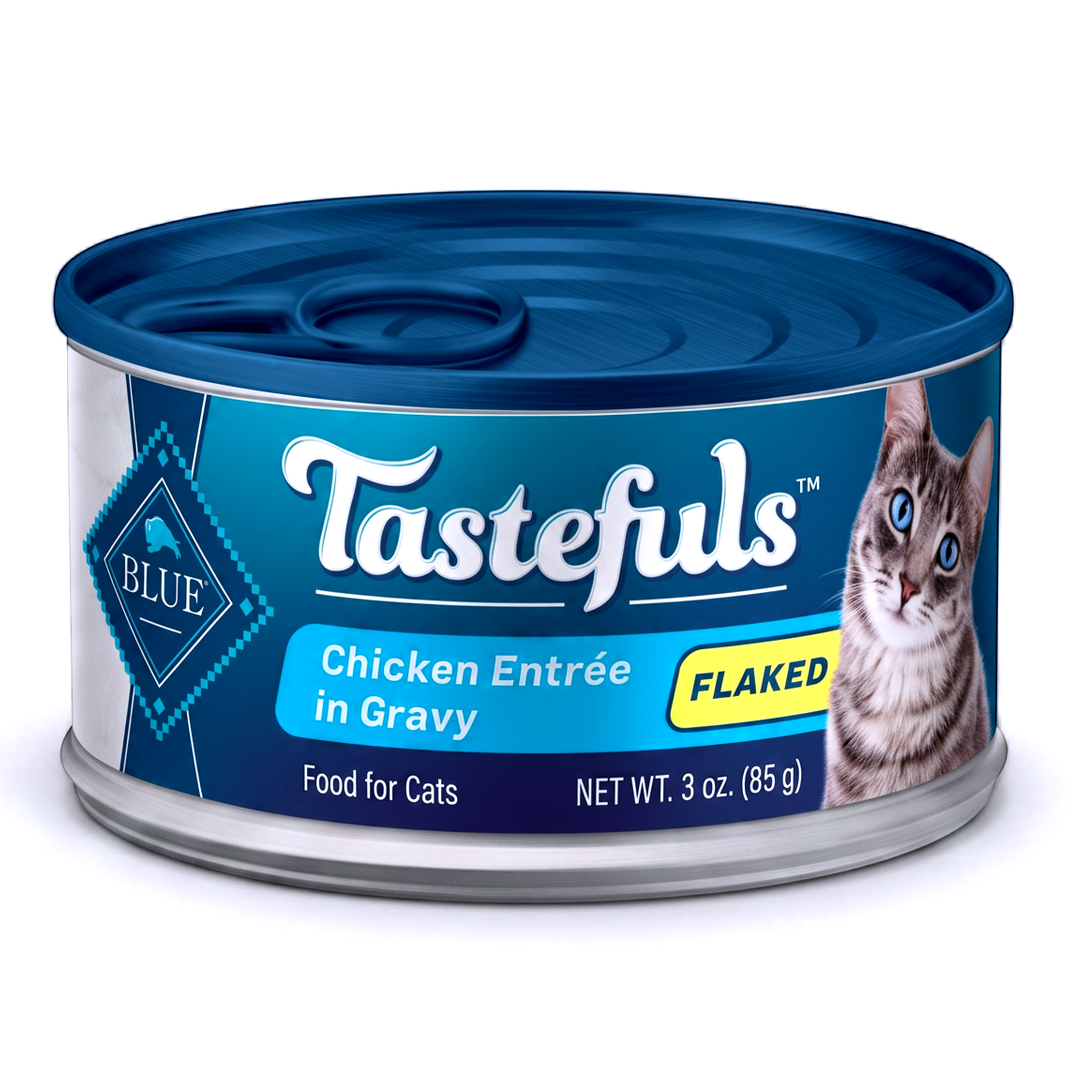 Blue Buffalo Tastefuls Chicken Flaked Wet Cat Food for Adult Cats - 3oz