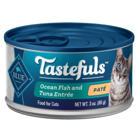 Blue Buffalo Tastefuls Wet Cat Food Paté Ocean Fish and Tuna Entrée - 3oz