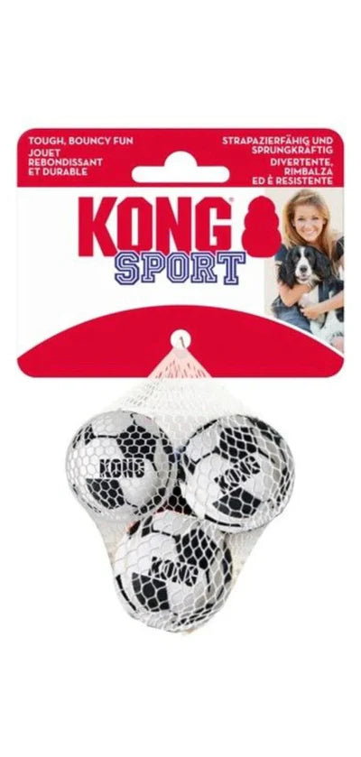 Kong Sport Soccer Ball XSmall 2" - 3-Pack