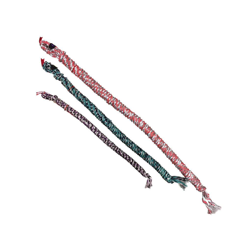 Mammoth SnakeBiter Premium Cotton 42" Poly Color Rope Tug Dog Toy