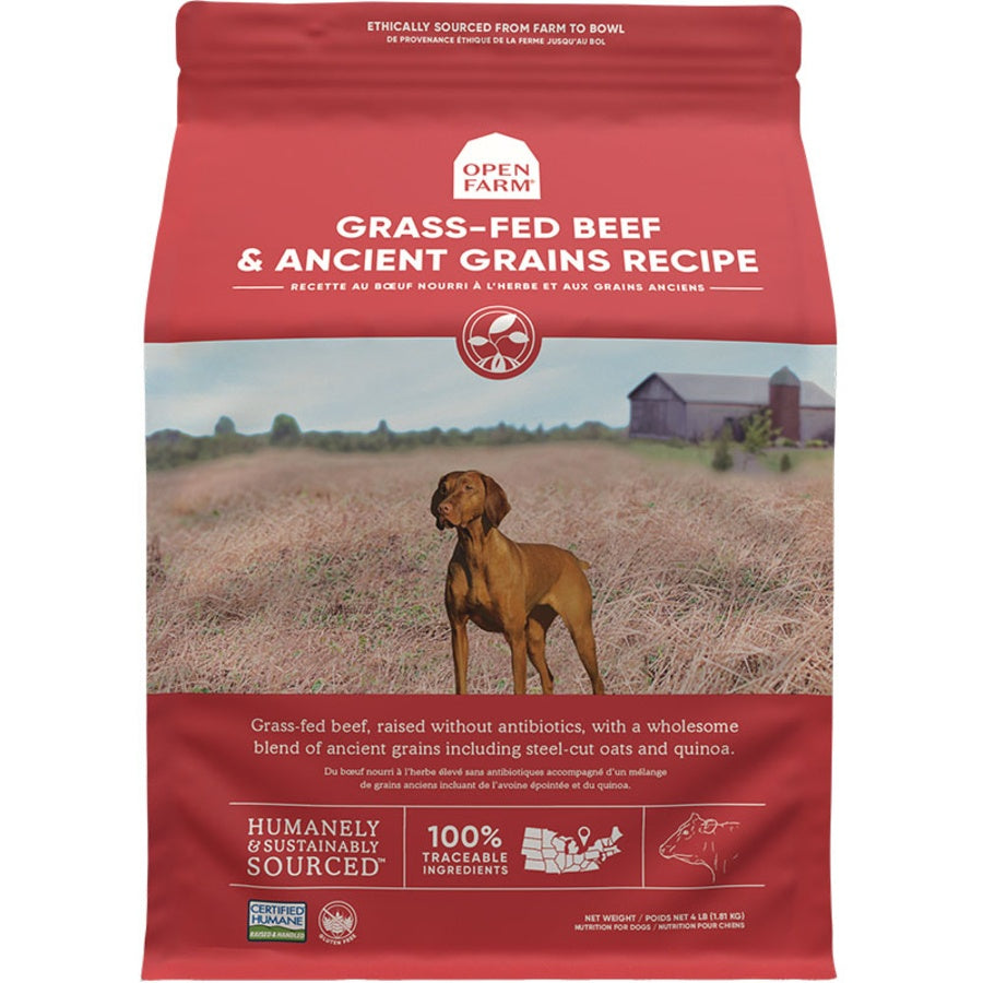 Open Farm Grass-Fed Beef & Ancient Grains Dry Dog Food