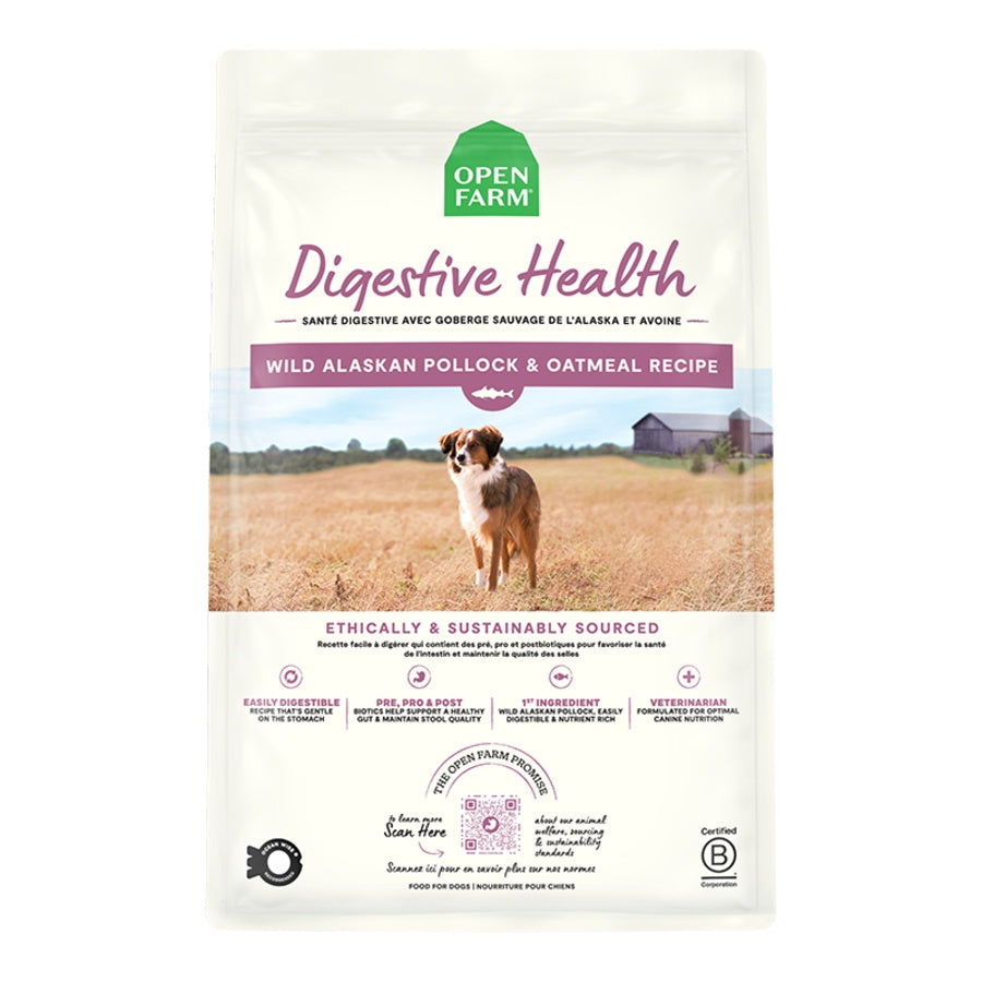 Open Farm Pollock & Oatmeal Digestion Support Dry Dog Food