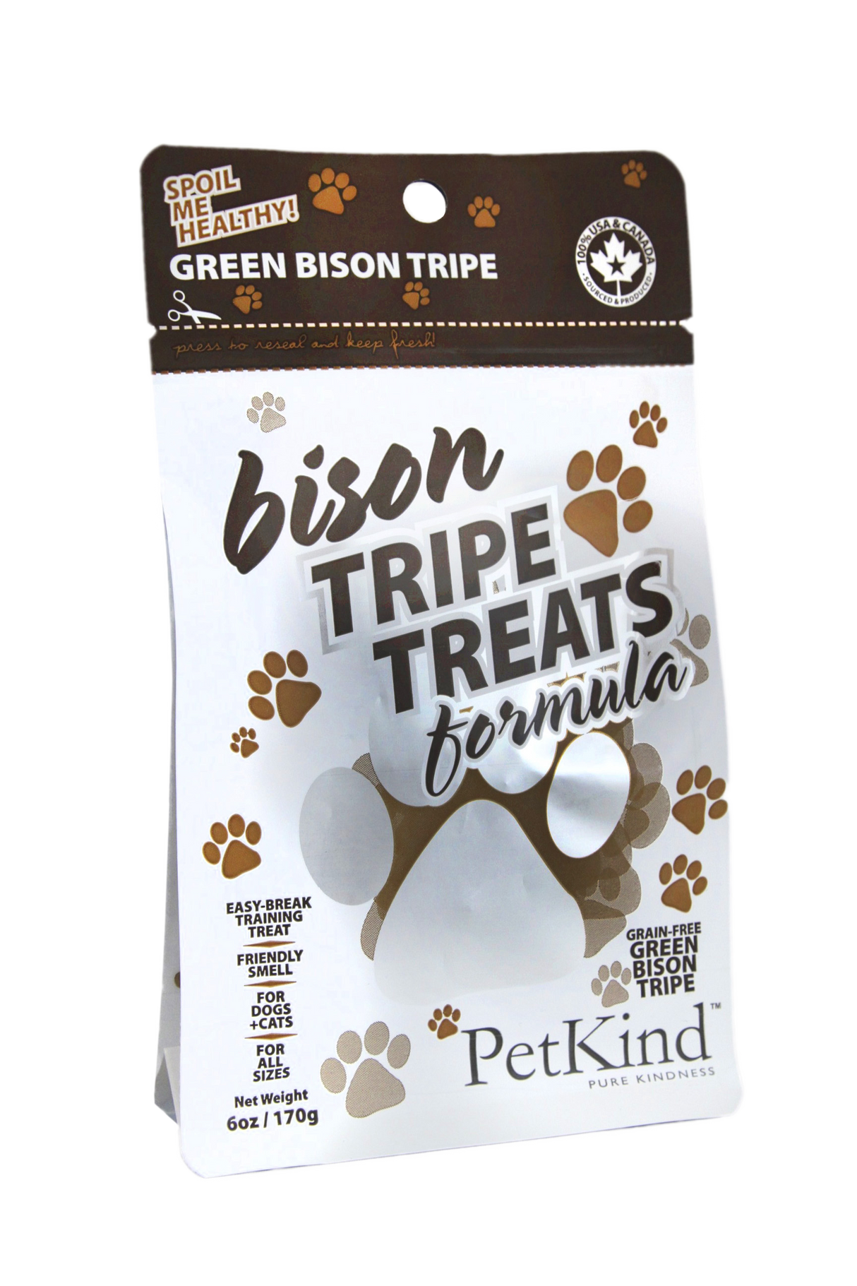 PetKind Green Bison Tripe Treats 6oz