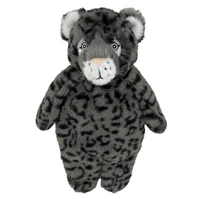 Petlou 13" Flat Floppy Gray Leopard Dog Toy