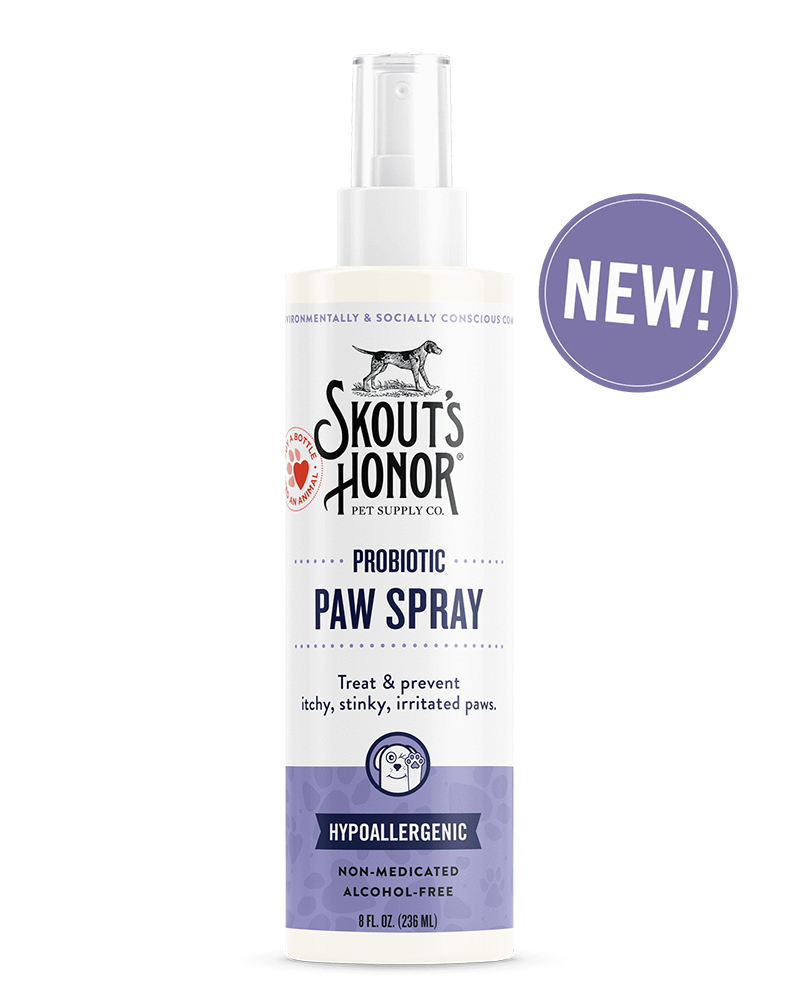 Skout's Honor Probiotic Paw Spray for Dogs & Cats