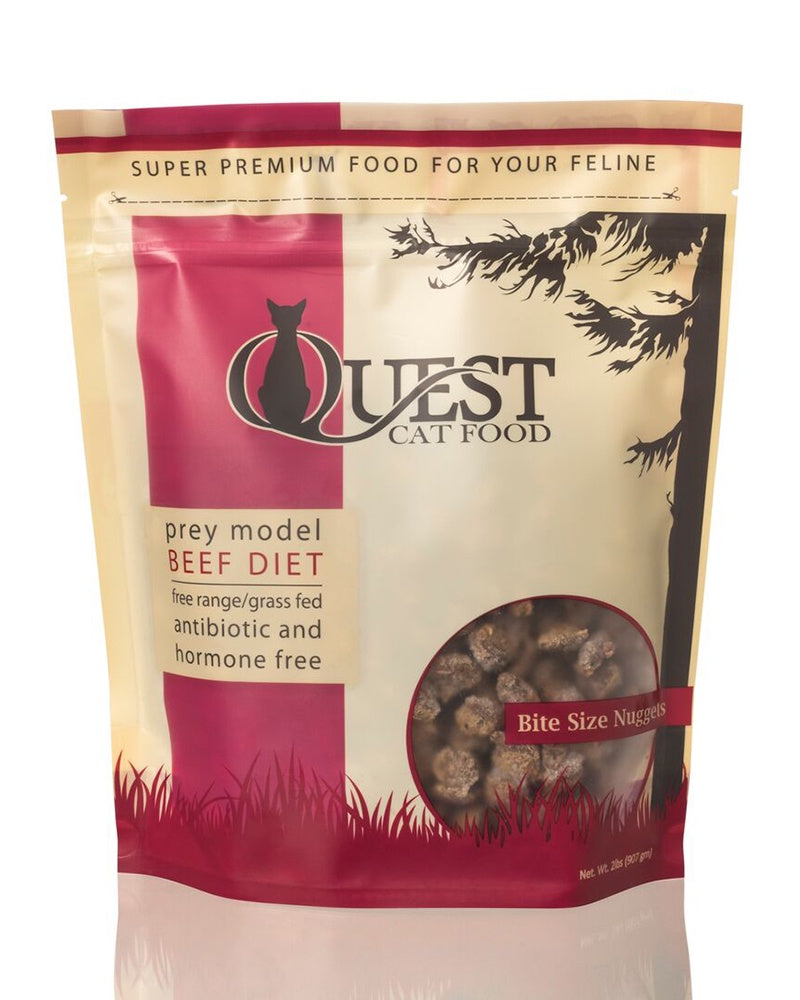 Steve's Quest Frozen Raw Beef Cat Food 2lb