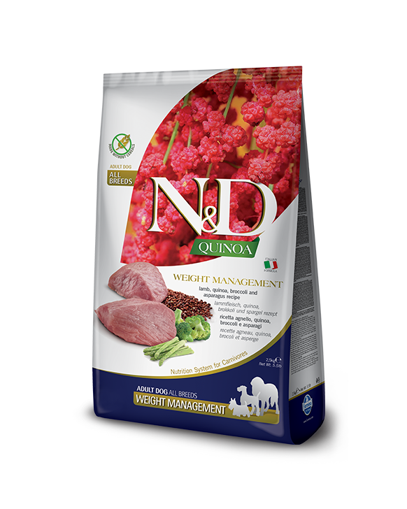 Farmina N&D Quinoa Lamb Weight Management Adult Dry Dog Food 15.4lb