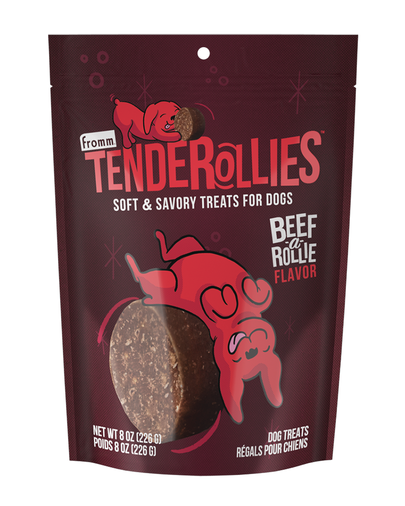 Fromm Tenderollies Beef-a-Rollie Dog Treats 8oz