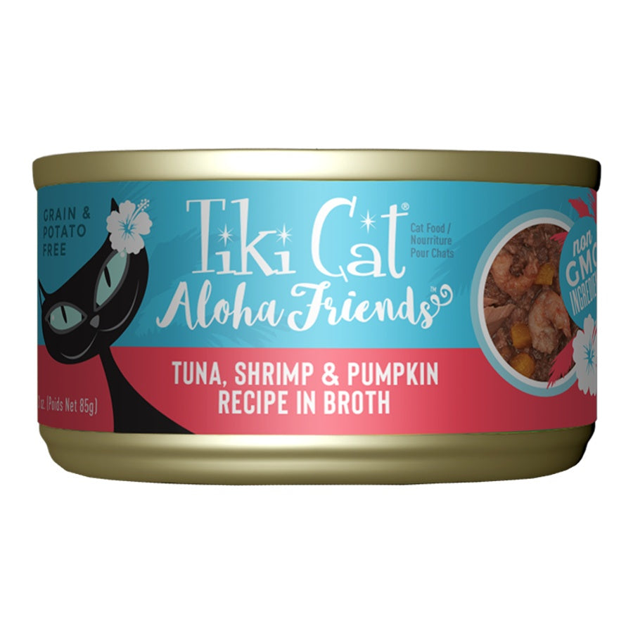 Tiki Cat Aloha Friends Tuna, Shrimp and Pumpkin Grain-Free Wet Cat Food 3oz