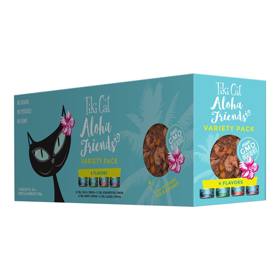 Tiki Cat Aloha Friends Variety Grain-Free Wet Cat Food 3oz - 12pk