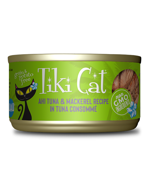 Tiki Cat Papeekeo Luau Ahi Tuna & Mackerel in Tuna Consomme 2.8oz