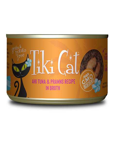 Tiki Cat Manana Grill Ahi Tuna & Prawns in Broth 6oz