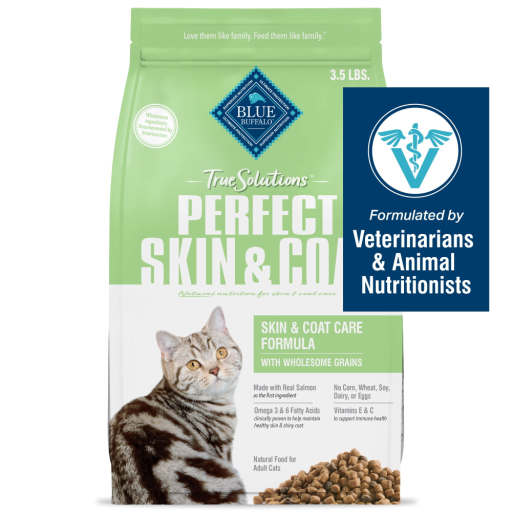Blue Buffalo True Solutions Perfect Skin & Coat Salmon Dry Food for Adult Cats 3.5lb