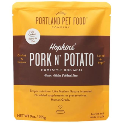 Portland Pet Food Grain-Free Pork & Potato Wet Dog Food Topper - 9oz Pouch