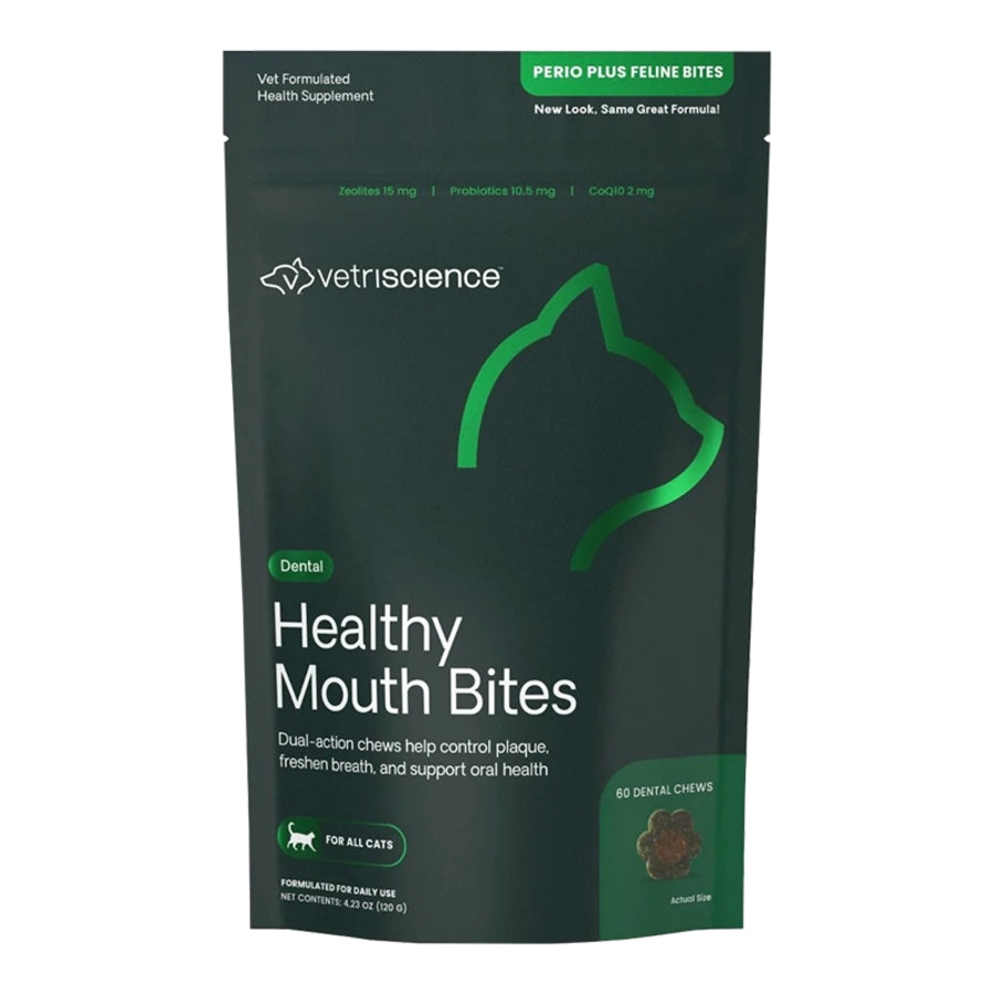 VetriScience Perio Plus Dental Bites for Cats - 60ct