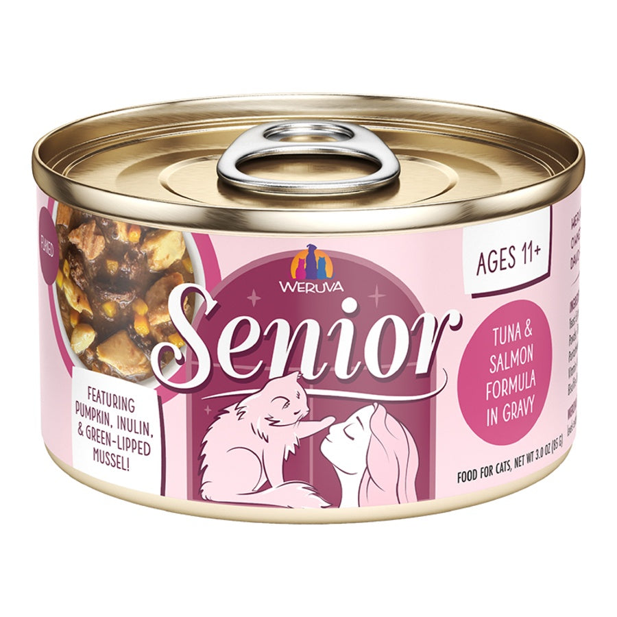 Weruva Senior Tuna & Salmon in Gravy Wet Cat Food 3oz