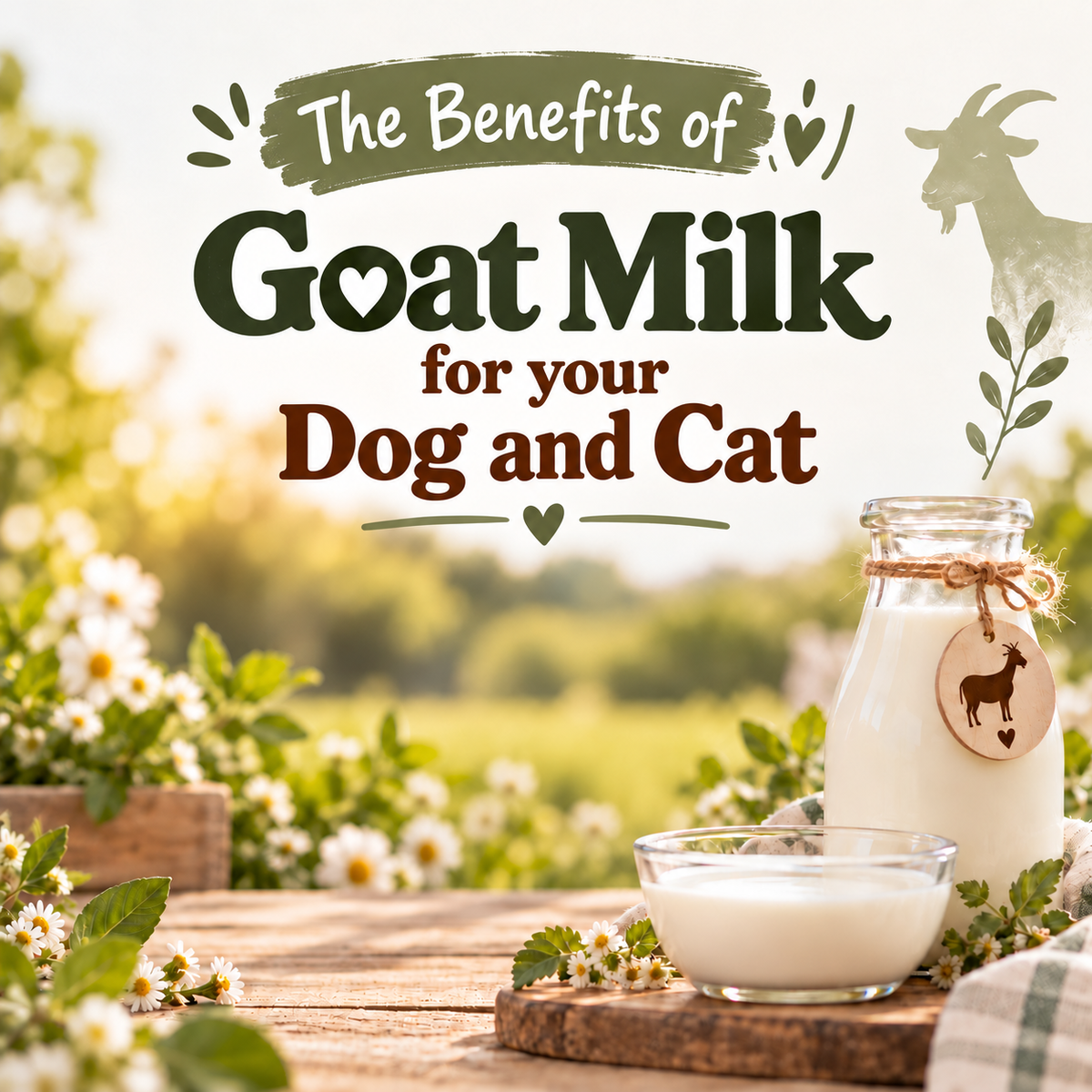 The Benefits of Goat Milk for your Dog & Cat