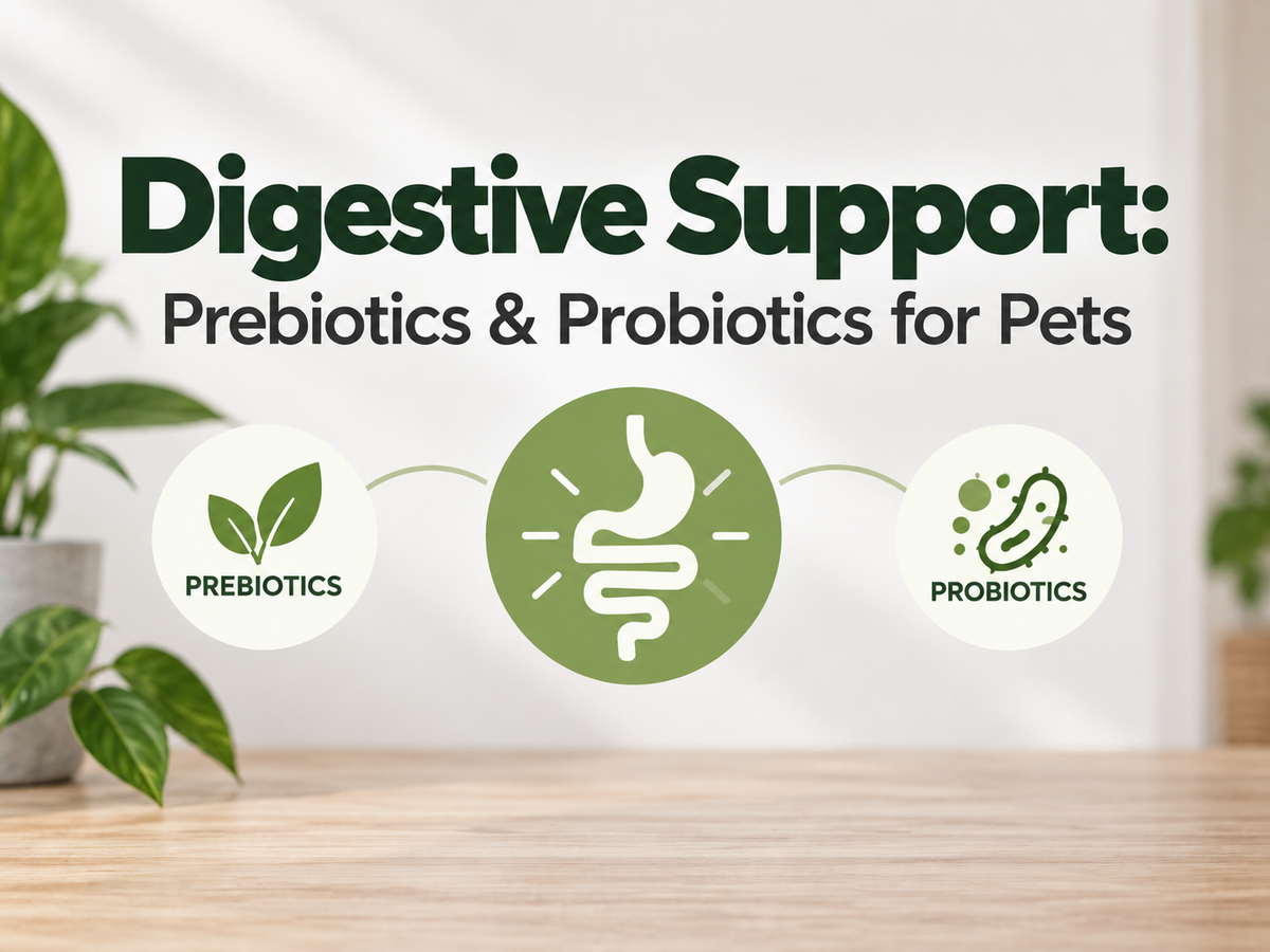 Digestive Support: Prebiotics & Probiotics for Pets