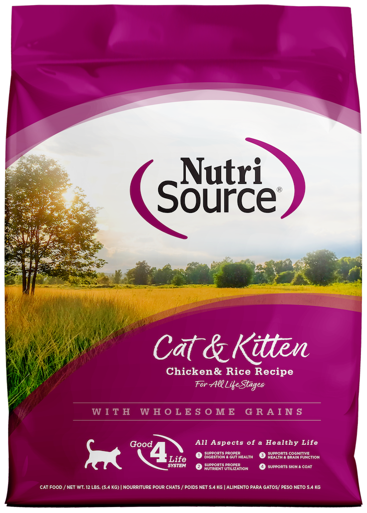 NutriSource Cat & Kitten Chicken & Rice Recipe 12lb