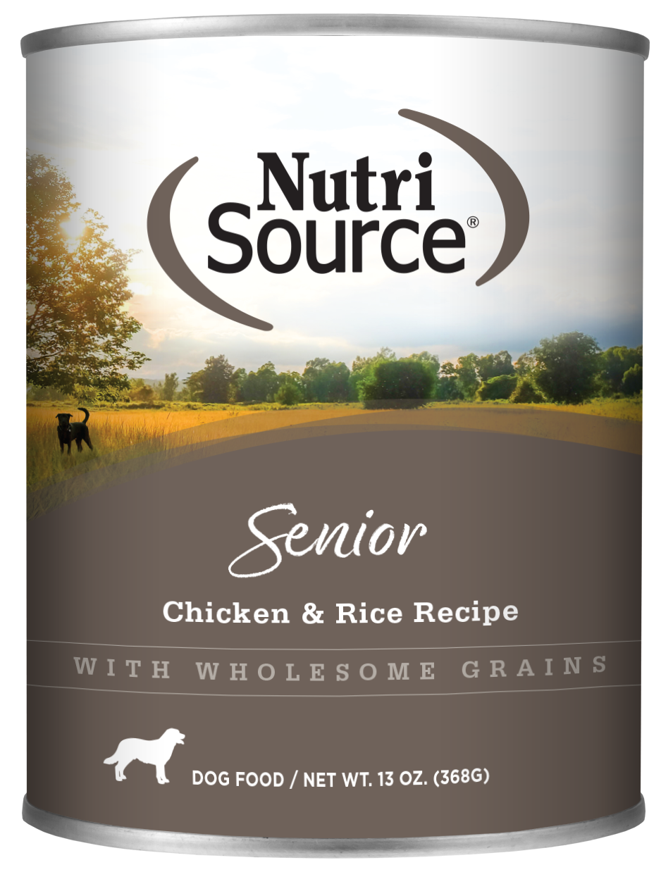 NutriSource Chicken & Rice Senior Wet Dog Food 13oz (OLD)